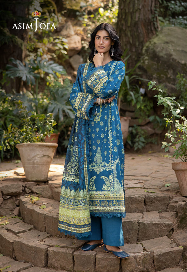 AJUW-50 PRINTED KHADDAR 3 Pcs