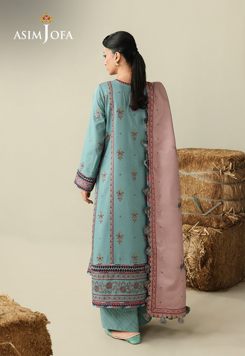 AJULKD-03 Embroidered Rod Stitched 3 Pcs – Global AJ