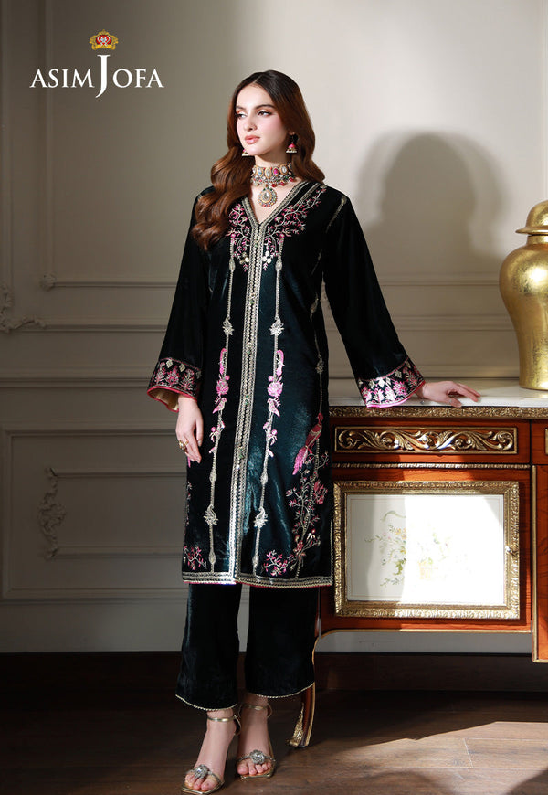 AJVG-05 EMBROIDERED VELVET 2PC