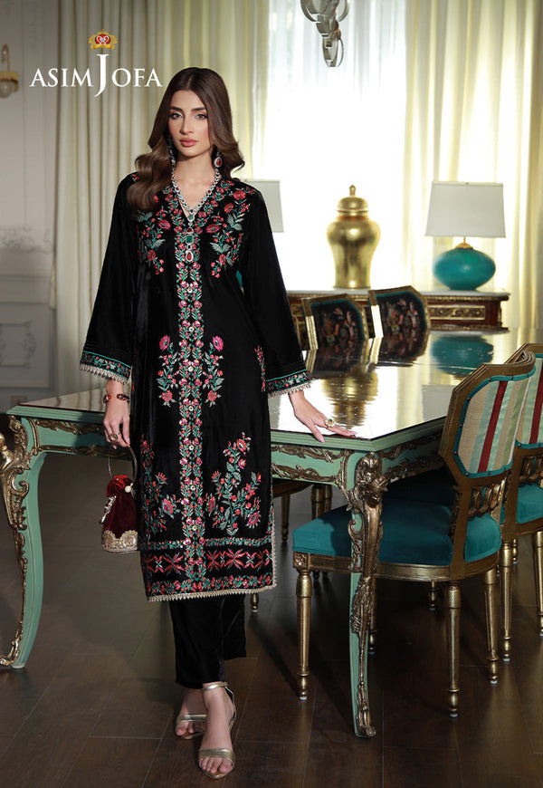 AJVG-01 EMBROIDERED VELVET 2PC