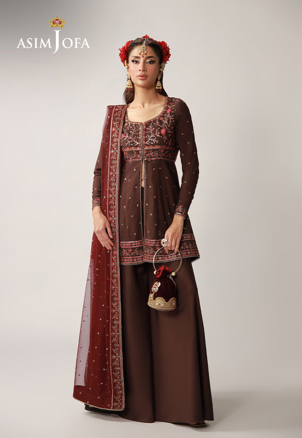 AJULO-07 Embroidered Silk Unstitched 3 Pcs