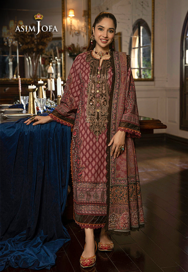 AJAW-07 EMBROIDERED KHADDAR 3 PCS