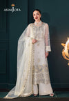 AJLFC-03 EMBROIDERED ORGANZA UNSTITCHED 3 PCS