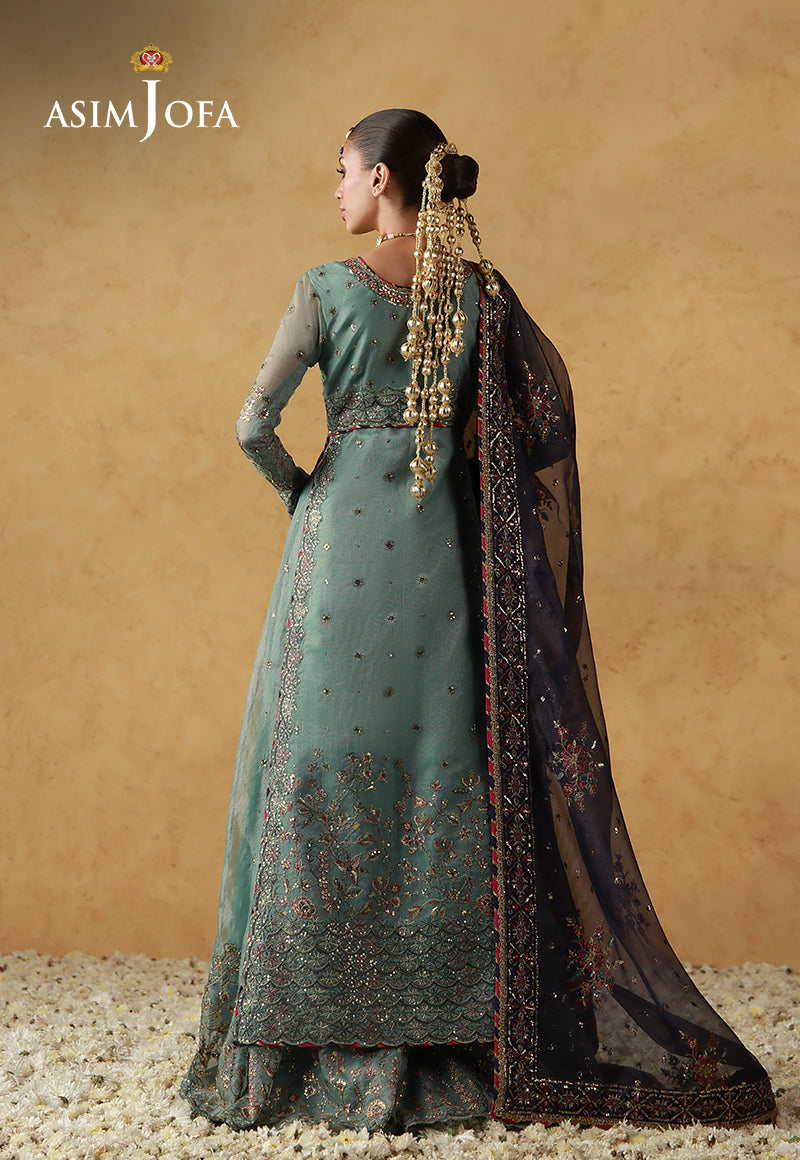 AJULN-05 Embroidered Javeria Net Unstitched 3 Pcs – Global AJ