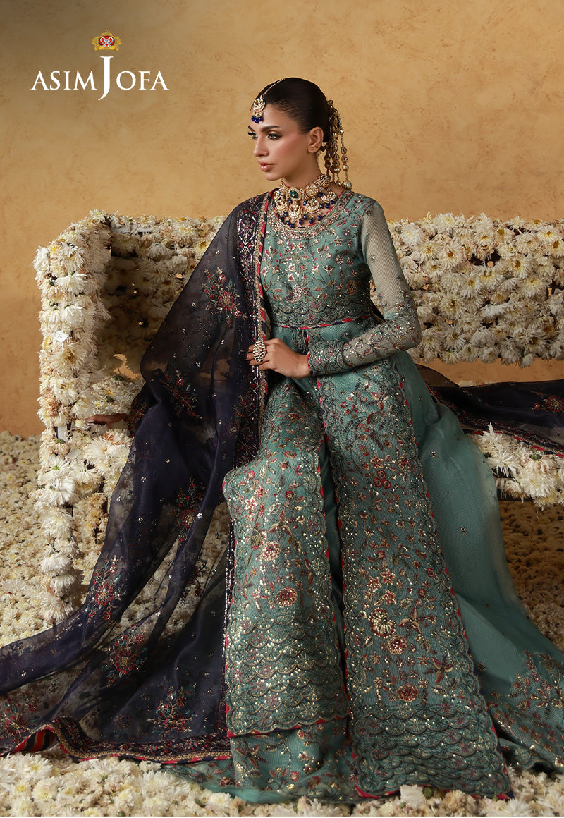 AJULN-05 Embroidered Javeria Net Unstitched 3 Pcs – Global AJ