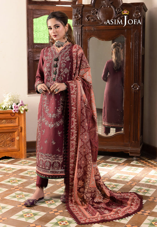 AJRW-34 EMBROIDERED SLUB 3 PCS