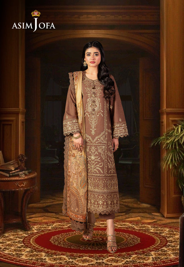 AJRA-28 EMBROIDERED JACQUARD 3 PCS