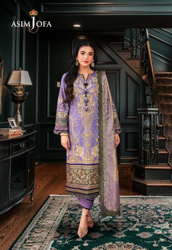 AJRA-17 EMBROIDERED LAWN 3 PCS