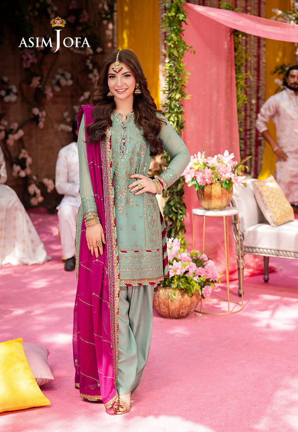AJMJ-08 EMBROIDERED CHIFFON 3 PCS